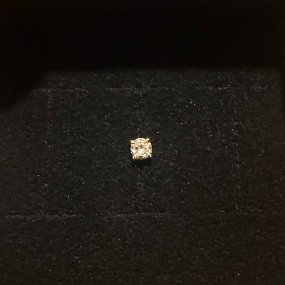 Catbird Angel Hair Diamond Stud Gold Earring, Sparkler (single) - Picture 7 of 7